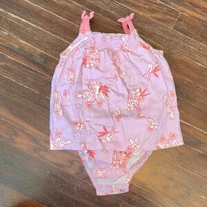 Carter's Pink and White Baby Dress